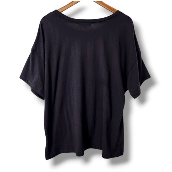 Rock and Roll Eagle Graphic Wild and Free Slashed Tee by Social Scene | 2X - Picture 7 of 9